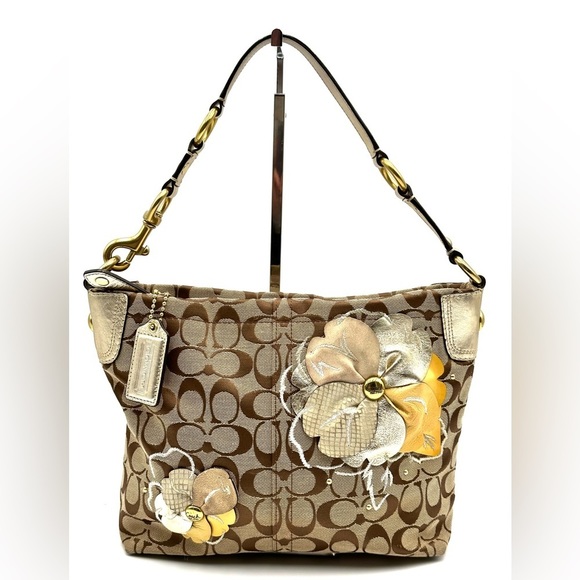 Coach Handbags - Coach Flower Shoulder Bag